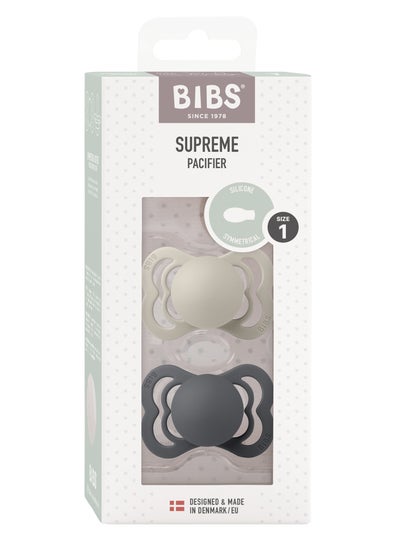 اشتري BIBS Pacifier Supreme Symmetrical Pack of 2 في مصر