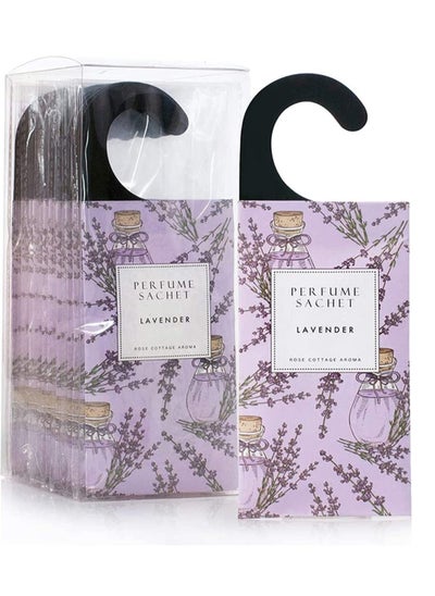 Buy Lavender Hanging Sachet Closet Deodorizer 1 Pack 12 Pcs Scent Sachet Drawer Freshener Closet Air Freshener Scented Deodorizer Freshener for Home Car Long Lasting Scented Sachets Smell Goods in UAE