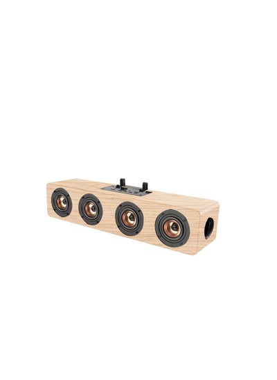 Buy Landmark BT-1024 Oak Wood Roar Sound Bar in UAE