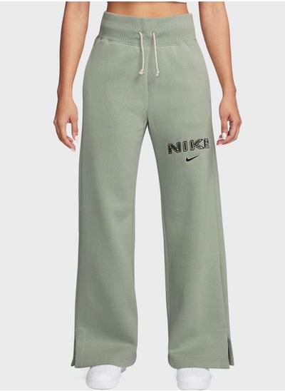 Buy Nsw Phoenix Fleece High Rise Logo Pants in UAE