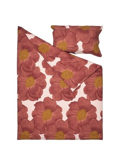 Buy Duvet Cover And Pillowcase, Light Pink/Dark Pink, 150X200/50X80 Cm in Saudi Arabia