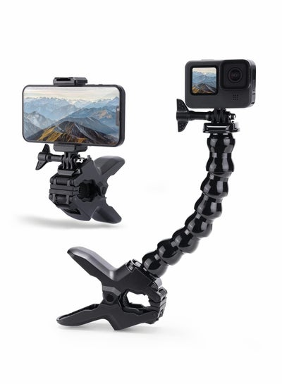 اشتري Jaws Flex Clamp Mount Gooseneck for GoPro Hero 11 10 9 8 7 6 5 4, Fit Session 3+ 3 Arlo pro Action Cameras, DJI Osmo Cameras في السعودية