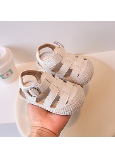 اشتري Simple Unisex Baby Sandals 1-3YWhite White في الامارات