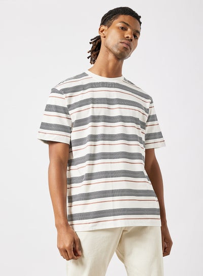 Buy Stripe Print T-Shirt in UAE