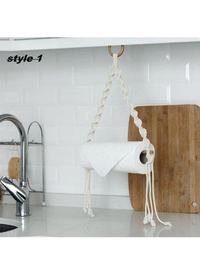 Buy Macrame paper roll tissue holder in Egypt