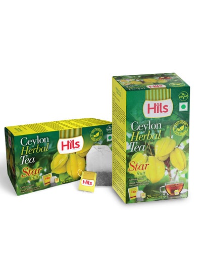 Buy Organic Star Fruit Herbal Tea 25 Tea Bags per Pack with health benefits like Heart Protection and Immunity Boost in UAE