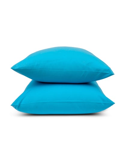 اشتري Cotton Pillow Case set Turquoise 50x70 في مصر