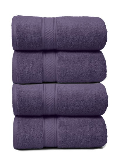 اشتري Bliss Casa Cove 100% Cotton Bath Towels (4 Pack, 70 x 140 CM) 500 GSM Cotton Bath Towel Set for Home, Hotels, Pool & Beach في الامارات