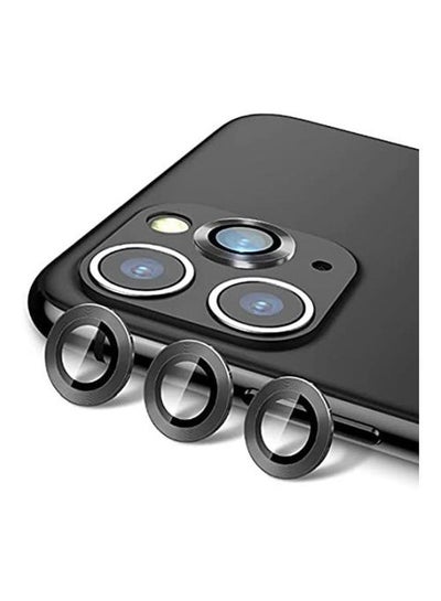 اشتري iPhone 11 Pro / 11 Promax / 12 Pro / 12 Pro Max Separate Camera Lens Protectors - Premium Tempered Glass to Protect Your Camera Lenses - Black في مصر