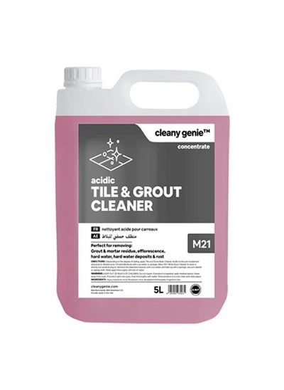 Buy Acidic Tile & Grout Cleaner Concentrate Liquid 5L in UAE