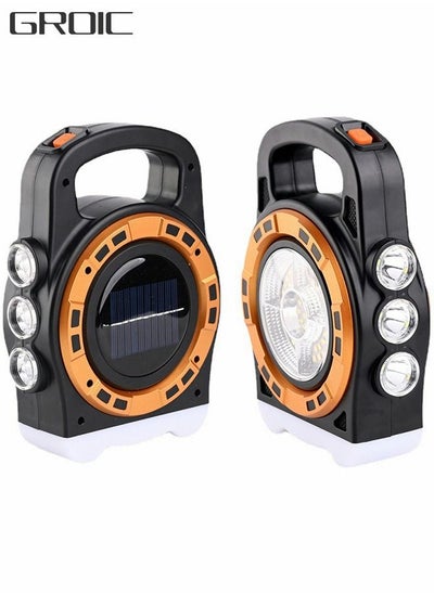 Buy LED Camping Lantern Rechargeable,3 in 1 Solar USB Rechargeable Brightest LED Light,Waterproof Emergency Flashlight,Outdoor Hurricane Emergency Light,Tent Light in UAE