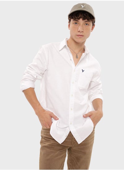 Buy Regualr Fit Button Up Oxford Shirt in UAE