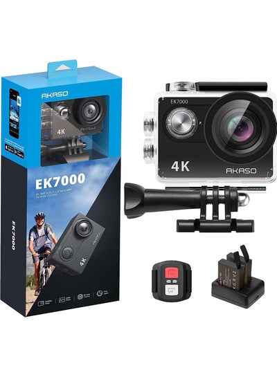 Buy Ek7000 4K Wifi Sports Action Camera Ultra Hd Waterproof Dv Camcorder 170 Degree Wide Angle 100Ft Waterproof Camera in Saudi Arabia