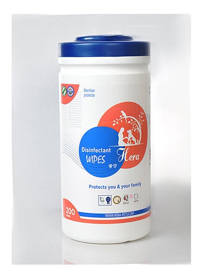 Buy Pets Wipes Anti-Ticks Fleas Parvo 200 Sheet in Egypt