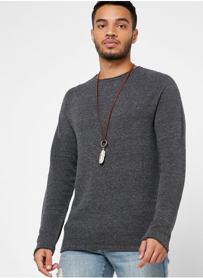 Buy Hill Knitted Crew Neck Sweatshirt in UAE