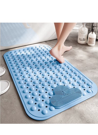 اشتري Anti-Slip Massage Bathroom Bath Tub Mats with Suction Cup and Drain Hole Quick Drying Shower Floor Mat (40×70CM) في الامارات