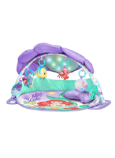 Buy Disney Baby The Little Mermaid Twinkle Trove Light-Up Musical Activity Gym With Tummy Time Pillow in UAE