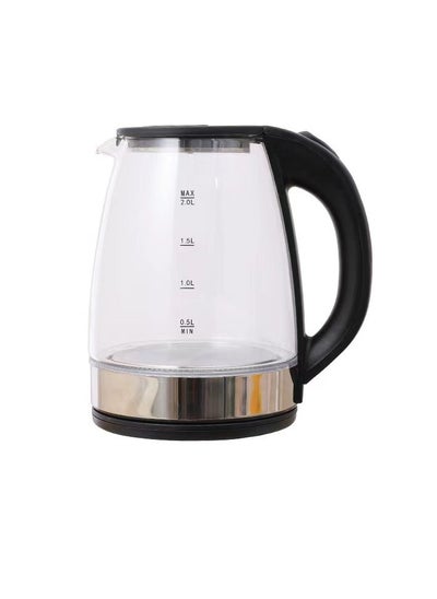 Buy Glass electric kettle 2L transparent in Saudi Arabia