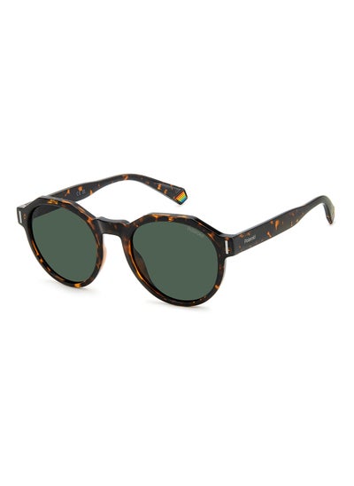 Buy Unisex Polarized Round Sunglasses - Pld 6207/S Green Millimeter - Lens Size: 52 Mm in Saudi Arabia