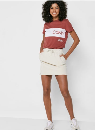 Buy Logo Elastic Waist Skirt in Saudi Arabia