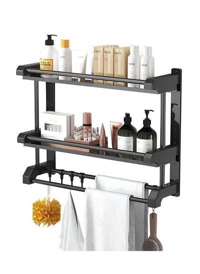 Buy Bathroom Shelving Perforation-Free Stainless Steel Towel Rack Hotel Bathroom Rack in Saudi Arabia