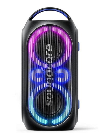 Buy Anker Rave Party 2 Portable Speaker 120W Stereo Sound PartyCast 2.0 Light Show IPX4 Water-Resistant 16H Playtime Mic Input Custom EQ & Bass Up for Party Tailgating, Backyard Pool in UAE