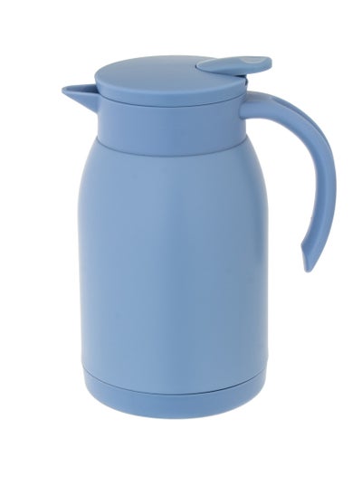 Buy steel thermos for Tea and Coffee 900 ml blue color in Saudi Arabia