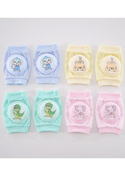 Buy 4 Pairs Baby Knee Pads for Crawling, Anti-Slip Product to Protect Infants & Toddlers Knees, Elbows and Legs, Breathable 3D Mesh for Boys Girls in Saudi Arabia