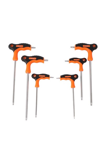 Buy Torx Screwdriver Set-6 Piece- Durable T Handle Screwdriver Kit with Double Head & Ergonomic Anti-Slip Grip-for Automotive Repair Furniture and Electronics Assembly Home Improvement Maintenance in Saudi Arabia