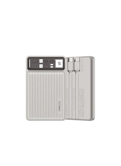 Buy Recci RPB-P40 22.5W + PD20W Power Bank 10000Mah (Built-In Type-C + iOS Devices Cable) in Egypt