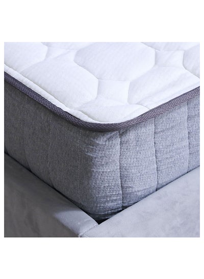 Buy Natural Memory Foam With Pocket Spring Mattress Medium Firm Feel Single Mattress Spine Balance For Pressure Relief 26 cm Thickness White Size L190xW90Cm in UAE