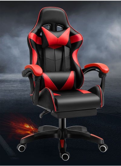 اشتري Executive Ergonomic Computer Gaming Desk Chair for Office and Home, Boss Chair with headrest back comfort and lumbar support with Foot Rest في الامارات