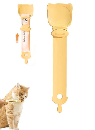 Buy Cat Strip Feeder,1Pc Cats Stripe Squeeze Spoon,Multifunctional Lickable Treat Feeding Dispenser for Cat Liquid Snack and Wet Food in Saudi Arabia