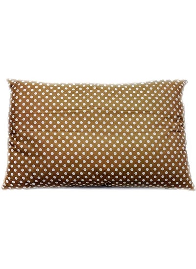 Buy Soft Polycotton Pillow By Valentini Brown Queen Size 50 in Saudi Arabia