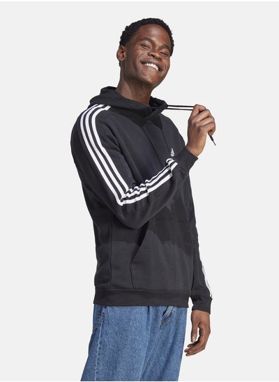 Buy Essentials Fleece 3-Stripes Hoodie in Saudi Arabia