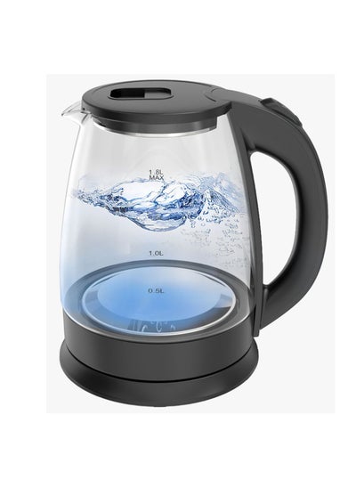 Buy Glass Electric Kettle With A Capacity Of 1.8 Ml And An Auto-Off Feature, Suitable For Office Use in Saudi Arabia