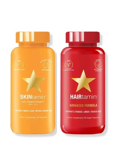 Buy Hairtamin Healthy Hair Growth Vitamins + Skintamin in UAE