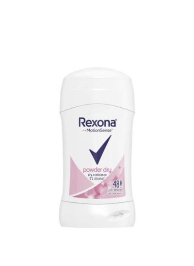 اشتري Rexona MotionSense Powder Dry Dry confidence 0% Alcohol 48H Anti-Perspirant 40 G في مصر