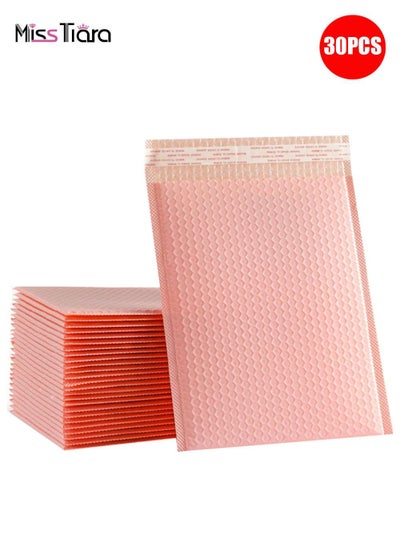 اشتري 30pcs PE Coextruded Film Thickened Bubble Envelope Bag Mailing Anti-static Cushioned Packaging Bag Waterproof Thickened Bubble Mailer Bag For Shipping, Storage And Moving 25*30CM في الامارات