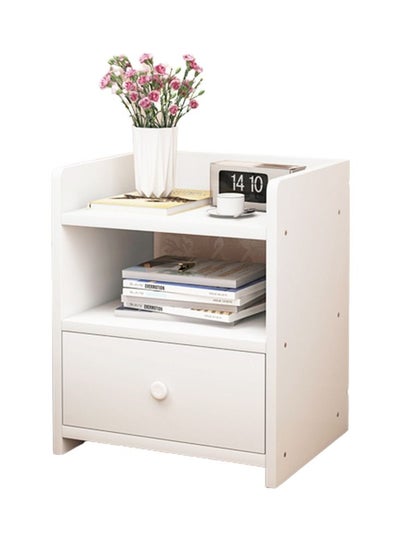 Buy Sharpdo Nightstands Home Bedside Storage Cabinet with Drawer and Shelf (33*26*40cm) in Saudi Arabia