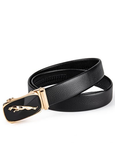 Buy Automatic Buckle Layer Cowhide Belt For Mens Belt in Saudi Arabia