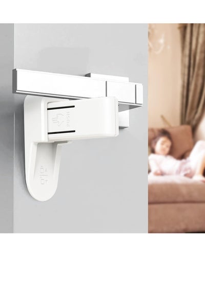 Buy 2 Pack Child Door Handle Lock for Children Baby Safety Locks, Baby Proofing Door Handle Lock for Door Prevent Toddlers from Opening Doors No Screws or Drilling Required(White) in Saudi Arabia