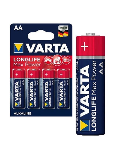 Buy Pack of 4 LONGLIFE MAX POWER AA BATTERY in Egypt