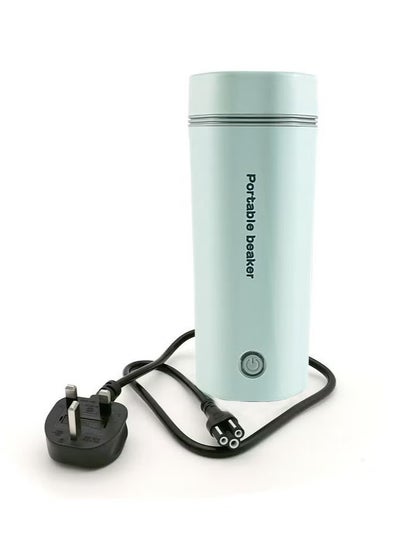 Buy Portable Thermos Hot Water Cup Electric Kettle 350Ml 300W Green in Saudi Arabia