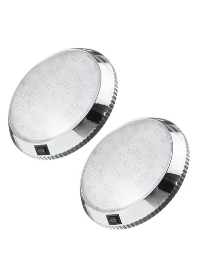 Buy RV Interior Light, 2 Pcs LED Ceiling Dome Light with 46 LED, DC 12V Downlight for Campervan, Motorhome, Vehicle, Boat, Trailer, Marine -Round White in UAE