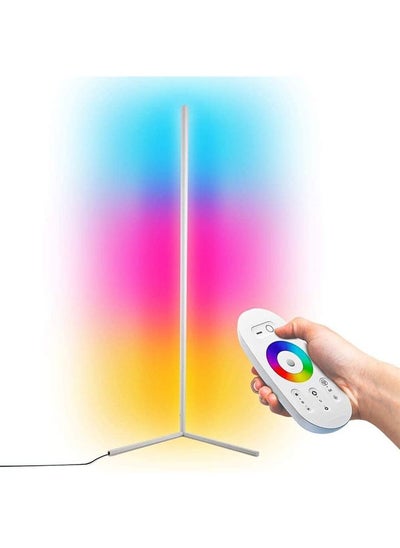 اشتري Remote Control RGB LED Corner Floor Lamp Multicolour في الامارات