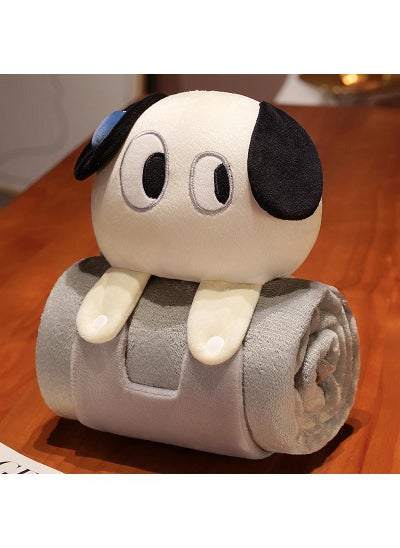 اشتري Cartoon Polyester Blanket With Dog Doll Air Conditioning Blanket Office Nap Blanket 80x100cm في الامارات