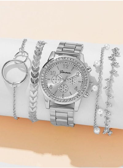 Buy Women's Stainless Steel Analog Watch Set in Saudi Arabia