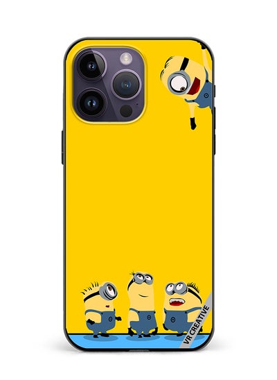 اشتري Protective Case Cover For Apple iPhone 15 Pro Max Minions Design Multicolour في الامارات