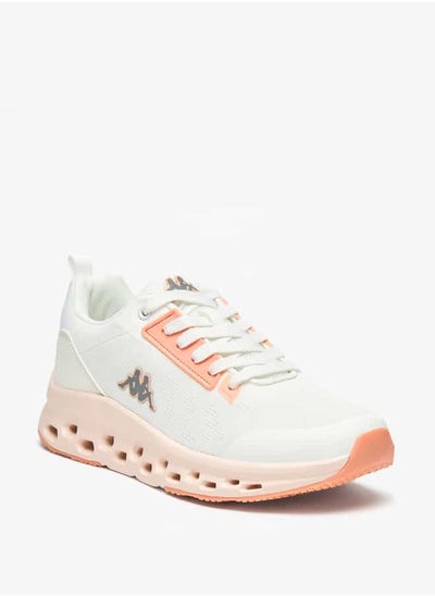 Buy Women's Logo Detail Sports Shoes with Lace-Up Closure in UAE